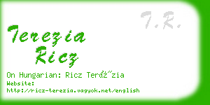terezia ricz business card